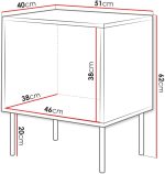 Κομοδίνο Inserto 1D-Cashmere - Image 2