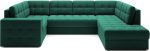 Γωνιακός καναπές Bale U-Prasino-Δεξιά