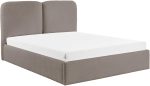 Επενδυμένο κρεβάτι Heaven-Silver Gray-160 x 200