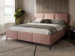Επενδυμένο κρεβάτι Loren-Roz-160 x 200 - Image 2