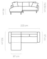 Γωνιακός καναπές Solace-Mple-Αριστερή - Image 3