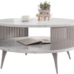 Τραπεζάκι σαλονιού Roenni III-Leuko Marmaro