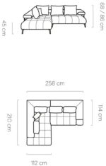Γωνιακός καναπές Magnito-Mple-Δεξιά - Image 3