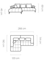 Γωνιακός καναπές Magnito Mini-Kyparissi-Δεξιά - Image 3