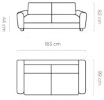 Καναπές Riviera διθέσιος-Prasino - Image 3