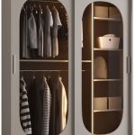 Ντουλάπα Bahrajn 150 συρόμενη-Cashmere