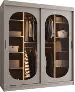 Ντουλάπα Bahrajn 180 συρόμενη-Cashmere