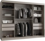 Ντουλάπα Bahrajn 250 συρόμενη-Cashmere - Image 3