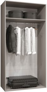 Ντουλάπα Malaga plus δίφυλλη-Cashmere - Image 4