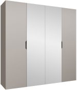 Ντουλάπα Malaga plus τετράφυλλη-Cashmere