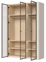 Ντουλάπα Dutchess τρίφυλλη glass - Image 5