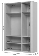 Ντουλάπα Dutchess τρίφυλλη - Image 3