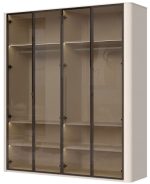 Ντουλάπα Dutchess τετράφυλλη glass - Image 2