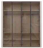 Ντουλάπα Dutchess τετράφυλλη glass - Image 3