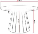 Τραπεζάκι σαλονιού Circolo-Tobacco - Image 3