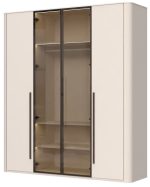 Ντουλάπα Dutchess τετράφυλλη 2 glass