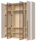 Ντουλάπα Dutchess τετράφυλλη 2 glass - Image 5