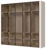 Ντουλάπα Dutchess πεντάφυλλη glass - Image 2