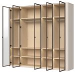 Ντουλάπα Dutchess πεντάφυλλη glass - Image 5