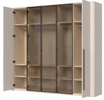 Ντουλάπα Dutchess πεντάφυλλη 3 glass - Image 6