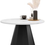 Τραπεζάκι σαλονιού Elipse-Leuko Marmaro