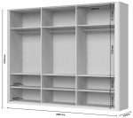 Ντουλάπα Dutchess εξάφυλλη glass - Image 4