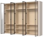 Ντουλάπα Dutchess εξάφυλλη glass - Image 5