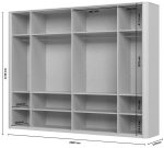 Ντουλάπα Dutchess εξάφυλλη mirror - Image 4