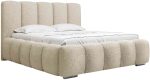 Επενδυμένο κρεβάτι Wizko-Beige-160 x 200