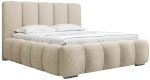 Επενδυμένο κρεβάτι Wizko-Beige-180 x 200