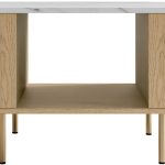 Τραπεζάκι σαλονιού Lygrint-leuko marmaro - xruso