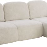 Γωνιακός καναπές Nabu -Beige-Δεξιά