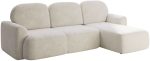 Γωνιακός καναπές Nabu -Beige-Δεξιά