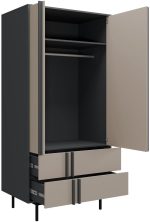 Ντουλάπα Alsy Reg δίφυλλη-Gkri Skouro - Image 3