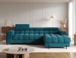 Γωνιακός καναπές Freyia-Petrol-Δεξιά - Image 2