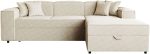 Γωνιακός καναπές Santos-Beige-Δεξιά