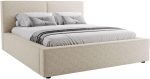Επενδυμένο κρεβάτι Santos-Beige-140 x 200