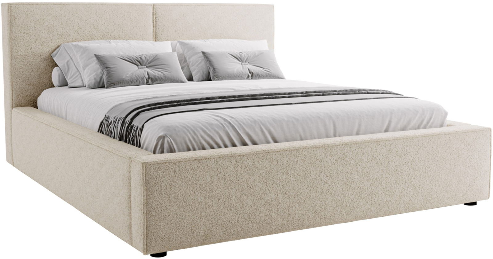 image_887376__santos_lozko_tapicero_9__1_2 Επενδυμένο κρεβάτι Santos-Beige-160 x 200 - Image 1