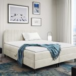 Επενδυμένο κρεβάτι Box Best I-Krem-120 x 200