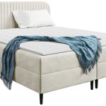 Επενδυμένο κρεβάτι Box Best I-Krem-180 x 200