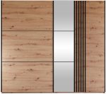 Ντουλάπα Sintra 250 συρόμενη-Fusiko-Mavro - Image 4