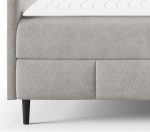 Επενδυμένο κρεβάτι Box Best II-Gkri-160 x 200 - Image 6