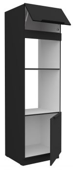 Επιδαπέδιο ντουλάπι Arianna 60 DPM 210 2F-Μαύρο - Image 2