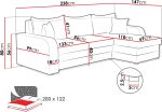 Γωνιακός καναπές Kris-Μπεζ - Image 3