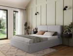 Επενδυμένο κρεβάτι Milora-Γκρι-160 x 200 - Image 4