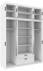 Ντουλάπα τετράφυλλη Elena 4DM Plus-Φυσικό - Image 3