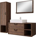 Σετ μπάνιου Lazienka 14-Καρυδί Σκούρο - Image 2