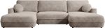 Γωνιακός Καναπές Fuego U-Μπεζ - Image 4