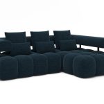 Γωνιακός Καναπές Velly-Μπλε-Δεξιά