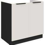 Επιδαπέδιο ντουλάπι νεροχύτη Arianna 80 ZL 2F-Λευκό